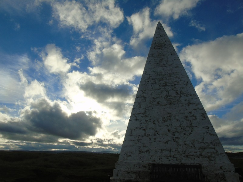 Pyramid marker at Emmanuel Head