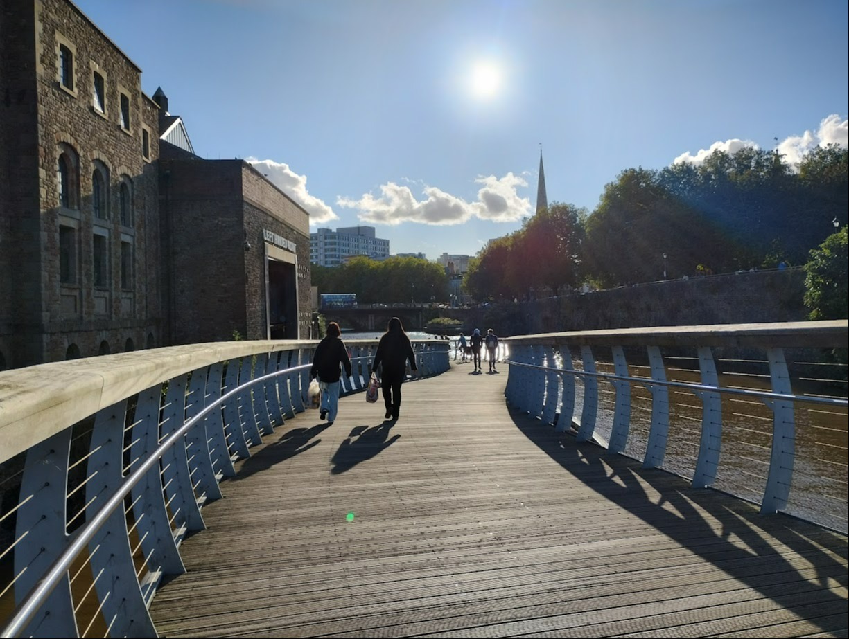 Crossing the Floating Harbour at Castle Park